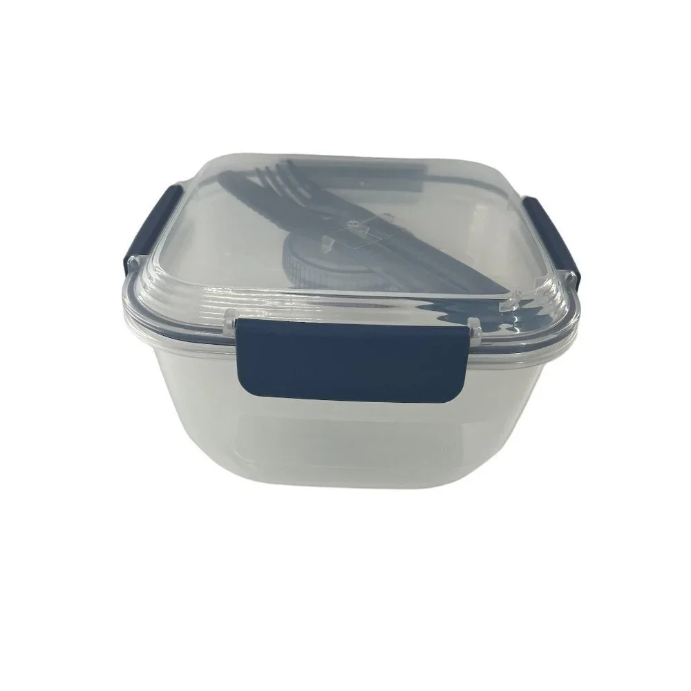 NWT 7 Piece Plastic Food Storage Container & Utensils